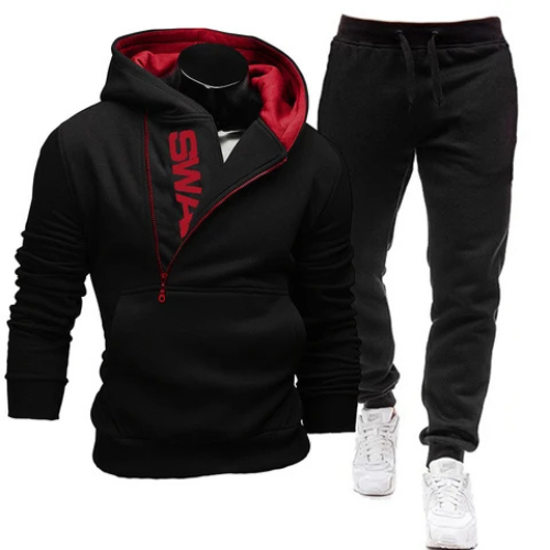 A tracksuit is a type of athletic wear consisting of a matching jacket and pants, typically made from lightweight, breathable, and comfortable materials like polyester, nylon, or cotton blends. Originally designed for athletes to wear during warm-ups or cool-downs, tracksuits have become a popular choice for casual wear, streetwear, and loungewear due to their comfort and versatility. They are commonly worn for exercise, outdoor activities, or simply as a stylish and functional outfit for everyday use.Key Features of a Tracksuit Material